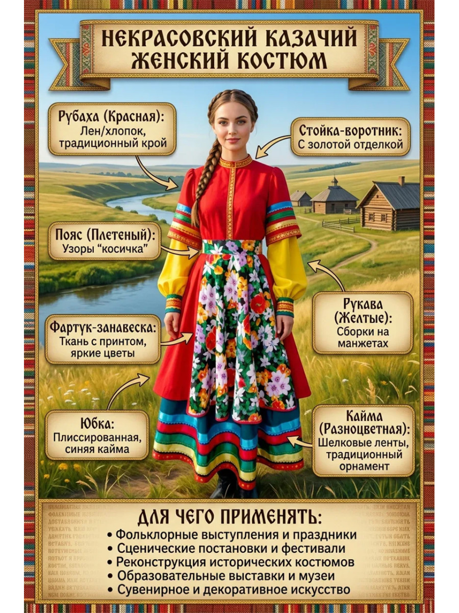 Казачий костюм женский Некрасовский