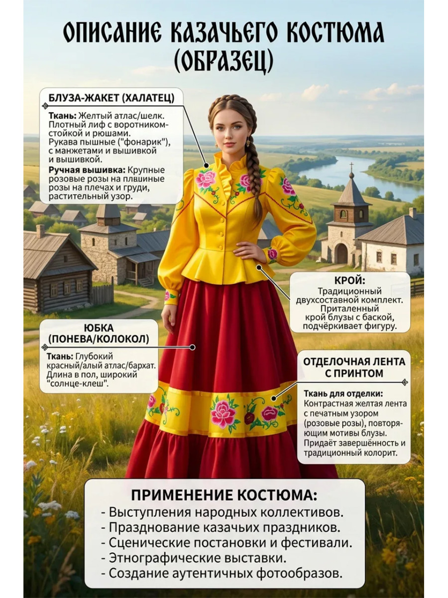 Казачий костюм женский